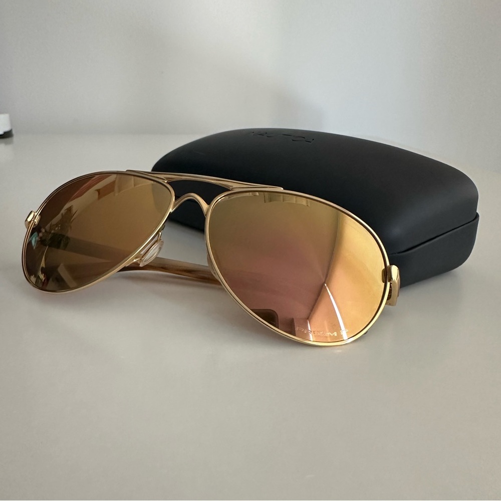 Oakley Sunglasses - Prizm Rose Gold Polarized Lenses, 
Polished Gold Frame 59-13